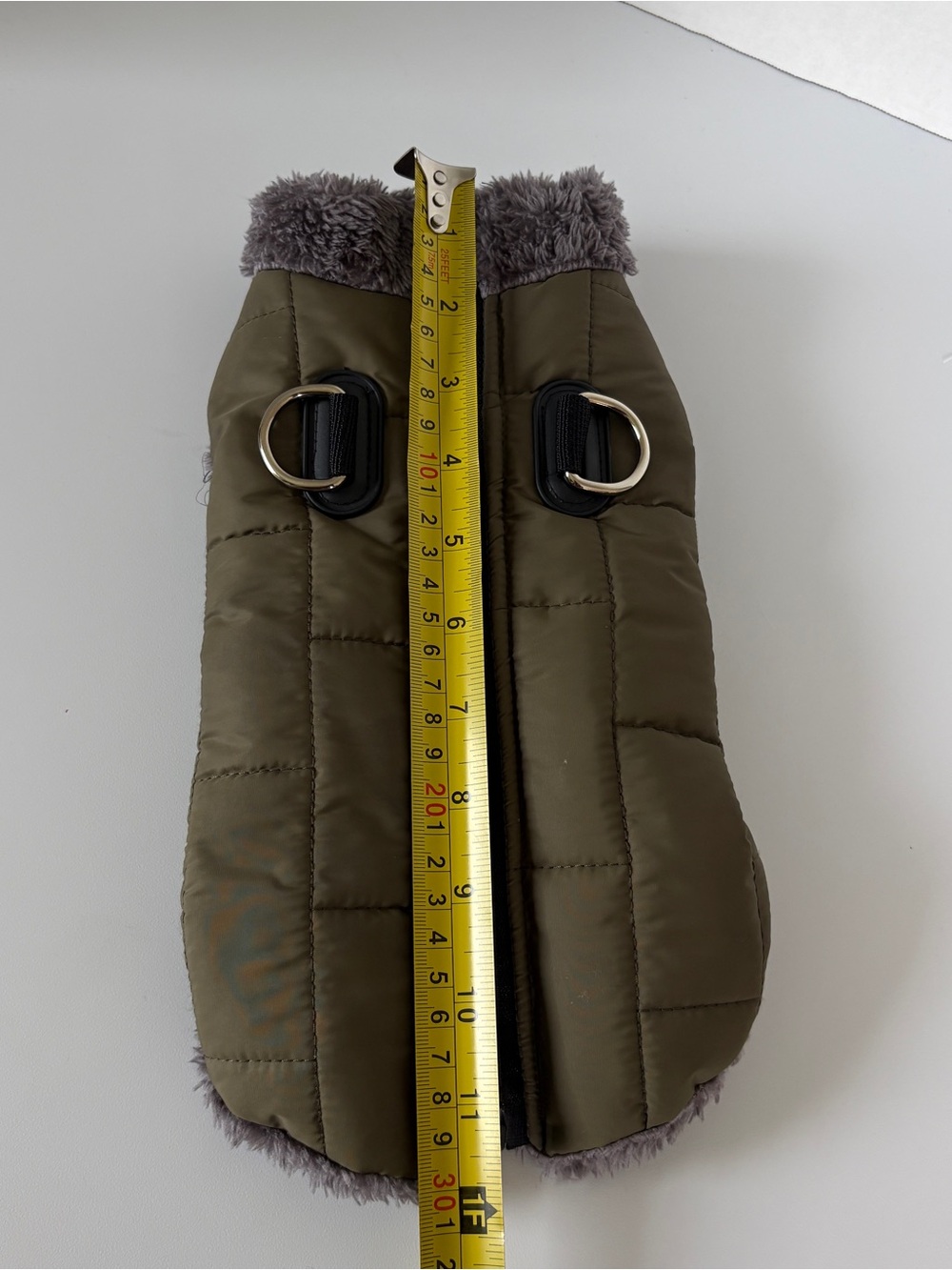 Small Dog Faux fur Jacket with‎ harness - Picture 8 of 8